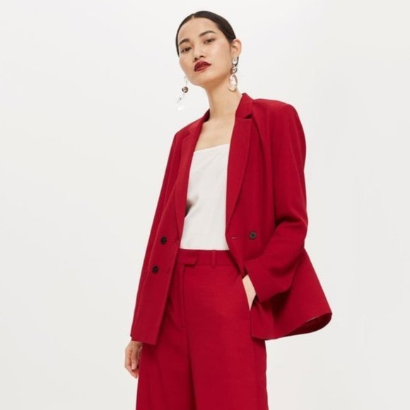 red suit topshop